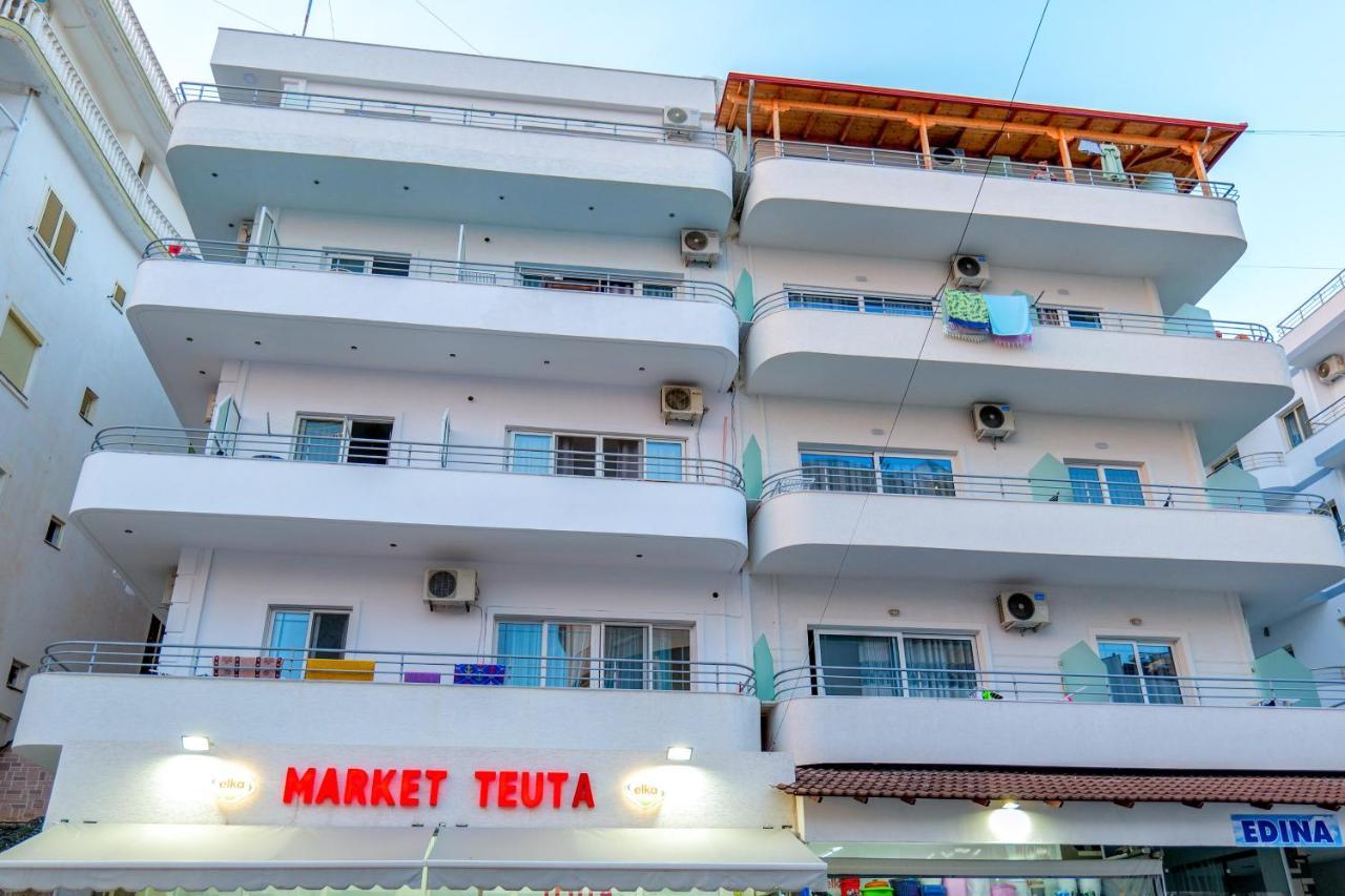 Gjoka Apartments, In Front Of Bougainville Bay Sarande Exterior photo